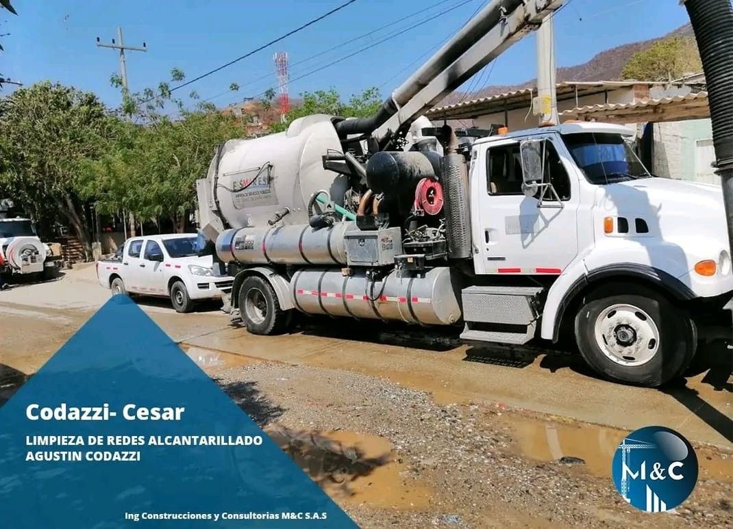 Limpieza de redes de Alcantarillado en Agustín Codazzi